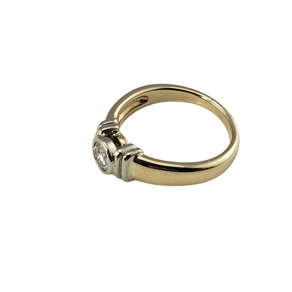 Vintage 14 Karat Yellow Gold Diamond Engagement Ring Size 9 #9880 - Picture 4 of 7